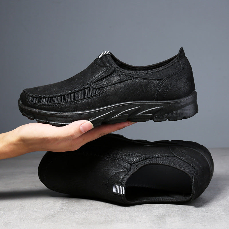 Chaussures pour hommes, tendance et respirantes, chaussures de ville pour hommes, mocassins britanniques, chaussures décontractées pour papa, chaussures de loisirs, chaussures pour hommes