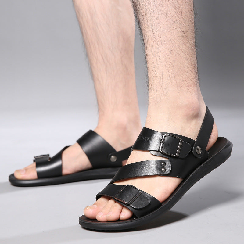 Sandales homme grande taille, chaussures de plage pour homme, claquettes tendance pour homme, sandales homme double usage