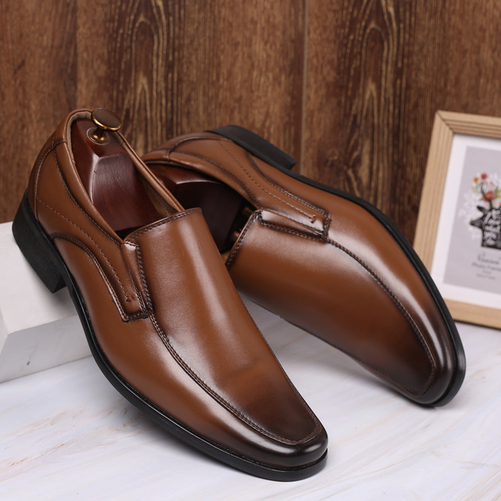 Chaussures en cuir pour hommes, chaussures de ville pour hommes, chaussures pour hommes, mocassins en cuir pour hommes, chaussures en cuir japonaises pour hommes à petit bout carré