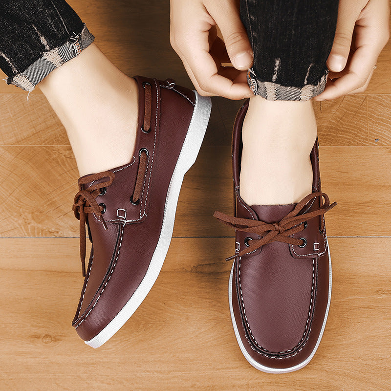 Chaussures paresseuses décontractées d'été pour hommes, style britannique, polyvalentes, mocassins, respirantes, pour les loisirs et le travail