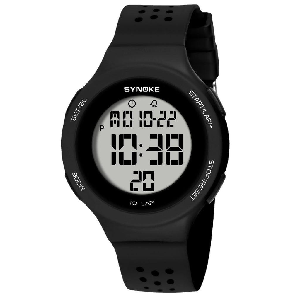 Thin LED Waterproof Electronic Watch for Swimming, Fashionable Sports Watch for Students and Couples, New Color Trendy Style