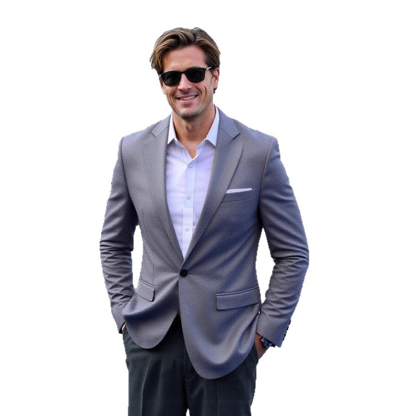 Business Casual Suit for Men Slim Jacket