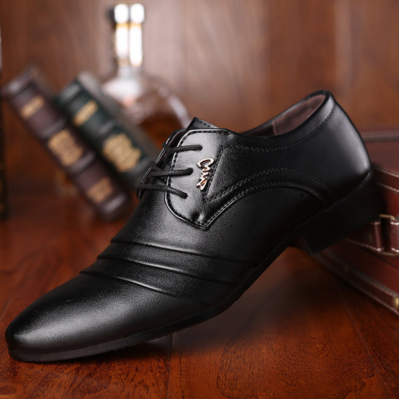 Chaussures en cuir formelles pour hommes, chaussures à bout pointu, chaussures décontractées, chaussures de mariage pour hommes