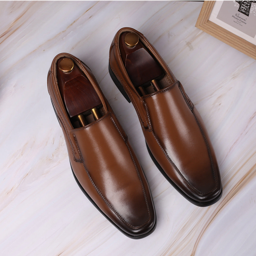 Chaussures en cuir pour hommes, chaussures de ville pour hommes, chaussures pour hommes, mocassins en cuir pour hommes, chaussures en cuir japonaises pour hommes à petit bout carré