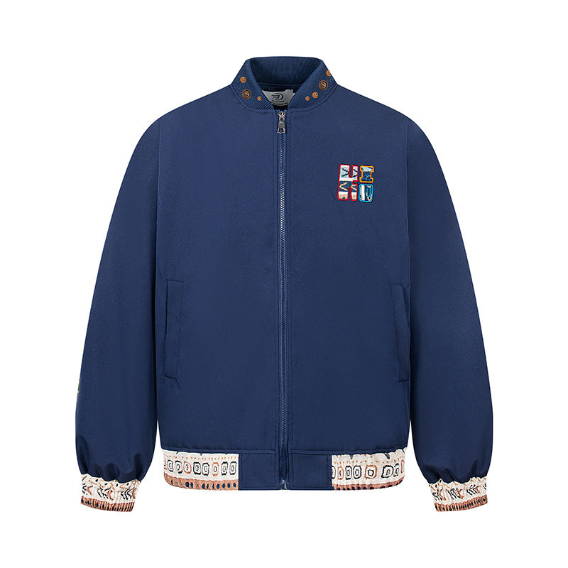 Veste homme col montant style ethnique