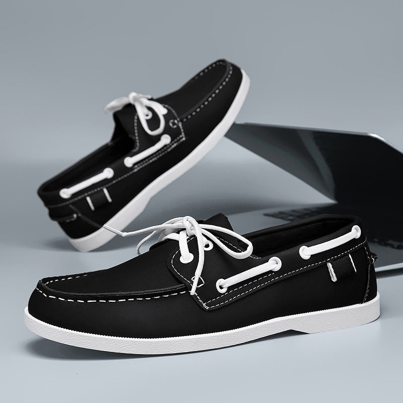 Chaussures paresseuses décontractées d'été pour hommes, style britannique, polyvalentes, mocassins, respirantes, pour les loisirs et le travail