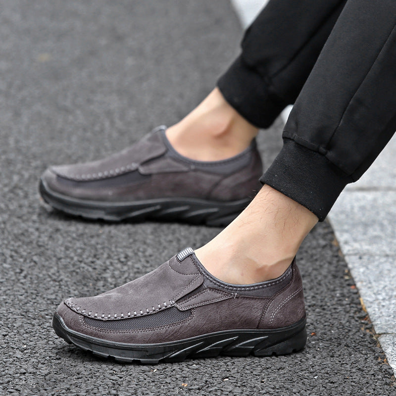 Chaussures pour hommes, tendance et respirantes, chaussures de ville pour hommes, mocassins britanniques, chaussures décontractées pour papa, chaussures de loisirs, chaussures pour hommes