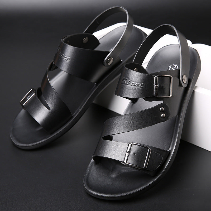 Sandales homme grande taille, chaussures de plage pour homme, claquettes tendance pour homme, sandales homme double usage