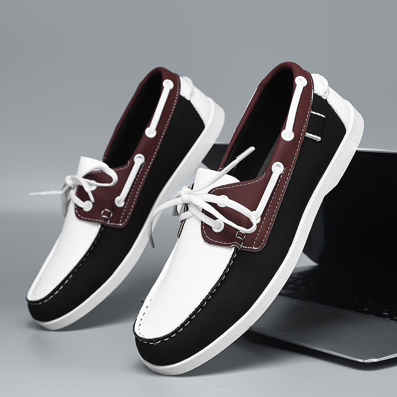 Chaussures paresseuses décontractées d'été pour hommes, style britannique, polyvalentes, mocassins, respirantes, pour les loisirs et le travail