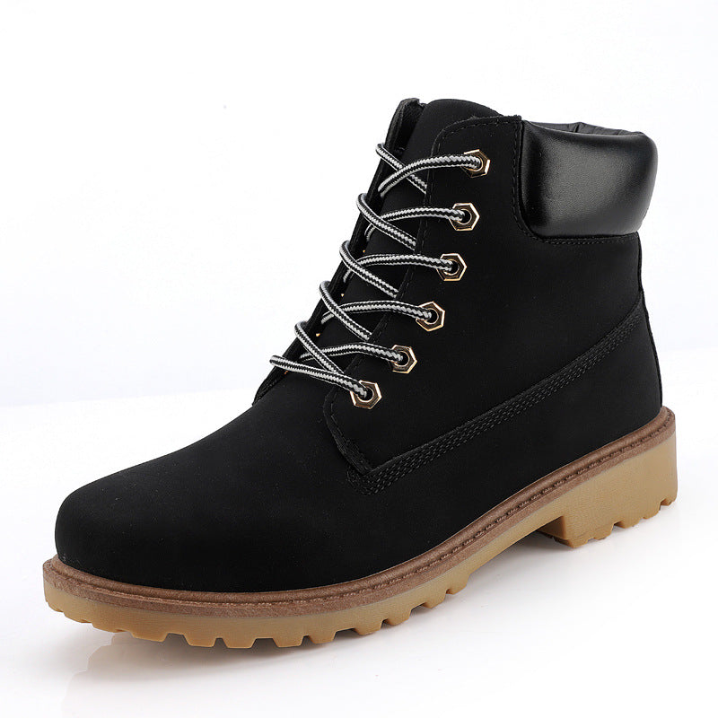 Bottes Martin montantes tendance pour hommes, chaussures de travail décontractées Baotou, bottes pour hommes automne et hiver