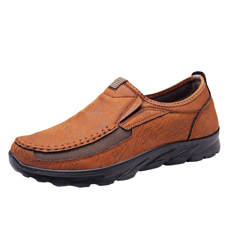 Chaussures pour hommes, tendance et respirantes, chaussures de ville pour hommes, mocassins britanniques, chaussures décontractées pour papa, chaussures de loisirs, chaussures pour hommes