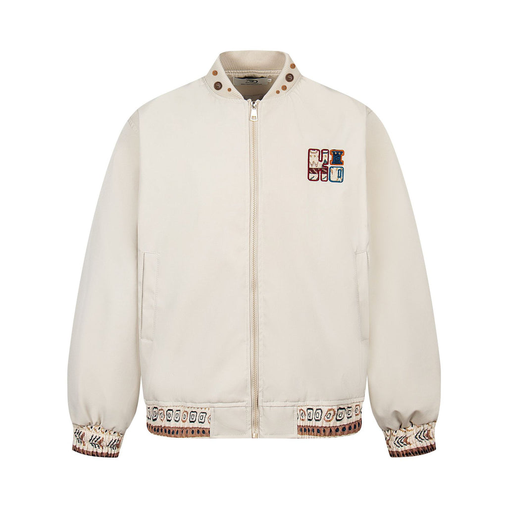 Veste homme col montant style ethnique