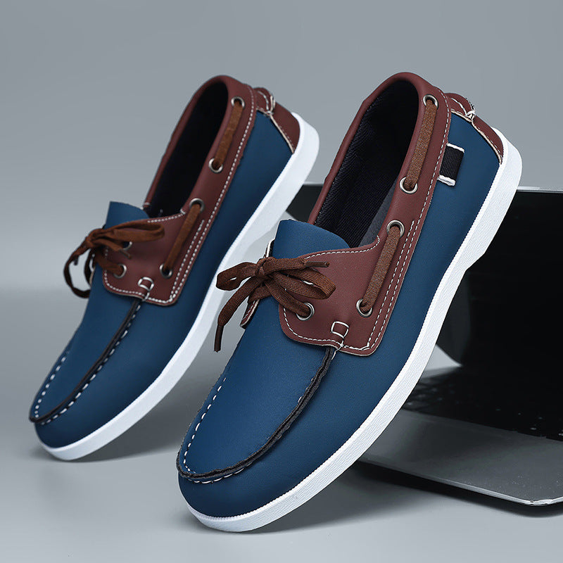 Chaussures paresseuses décontractées d'été pour hommes, style britannique, polyvalentes, mocassins, respirantes, pour les loisirs et le travail