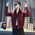 Casual Streetwear Stand-Up Collar Jacket for Men