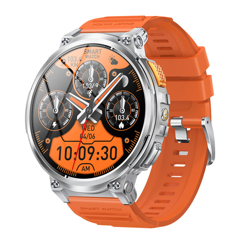 Montre connectée K66 Sports de plein air avec lampe de poche pour homme